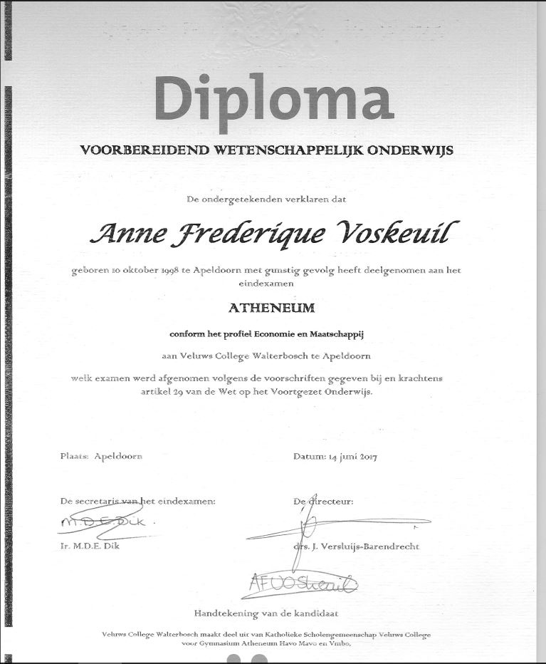 Diploma VWO